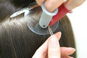 How to Apply Fusion/Pre-bounded Hair Extensions,Step Seven