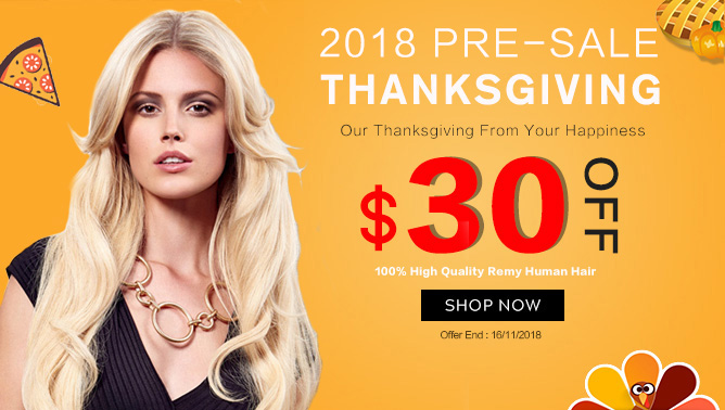 2018 Hair Extensions Thanksgiving Day Sale USA