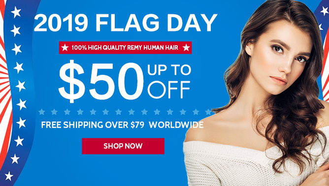 2019 Hair Extensions Flag Day Sale USA