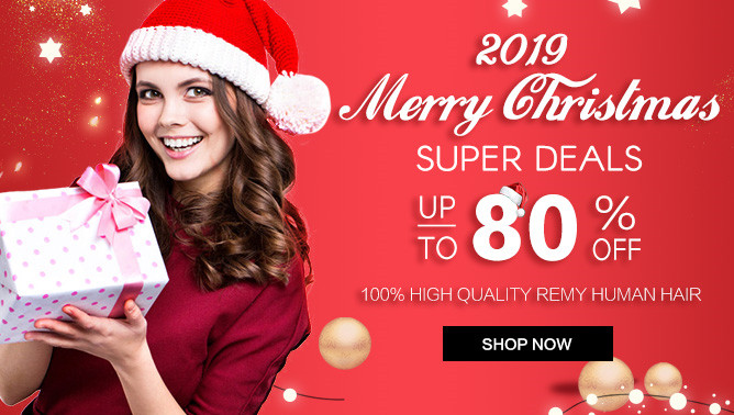 2019 Christmas Hair Extensions Sale USA