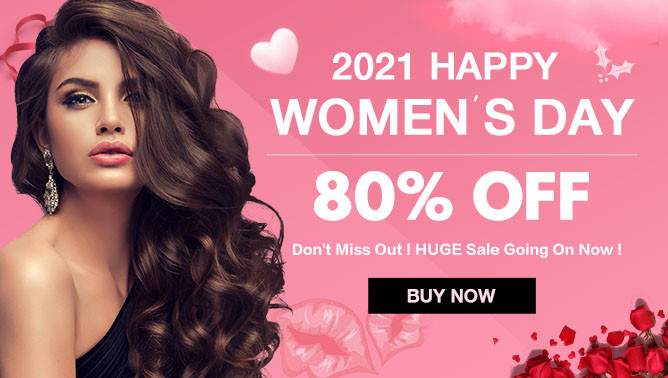 2021 Women Day Hair Extensions Sale USA