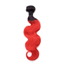 24 inches Weft Ombre #1B/RED Body Wave 1PCS