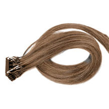 20" #12 Golden Brown 50S 6D Human Hair Extensions