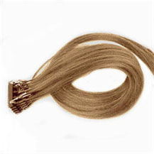 16 inches #16 Golden Blonde 25S 6D Human Hair Extensions