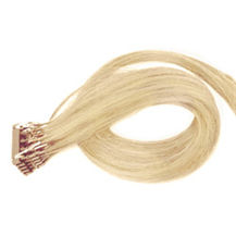16 inches #24 Ash Blonde 25S 6D Human Hair Extensions