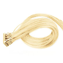 20 inches #613 Bleach Blonde 50S 6D Human Hair Extensions Straight