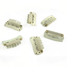 40pcs 28mm Blonde Clips for Hair Extensions / Wig / Weft