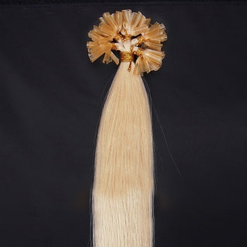 24 inches Bleach Blonde (#613) 50S Nail Tip Human Hair Extensions