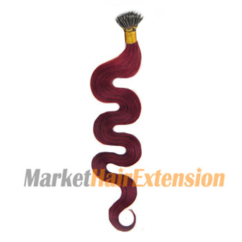 20 inches Bug(#Bug) Nano Ring Wavy Hair Extensions