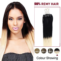 20 inches Ombre(#1/613) Micro Loop Human Hair Extensions