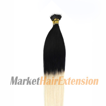 18 inches Ombre #1/613 50s Nano Ring Human Hair Extensions