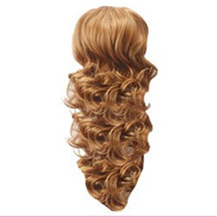 French Romantic Curls Sexy Bud Head Ponytail Goloden Blonde 1 Piece