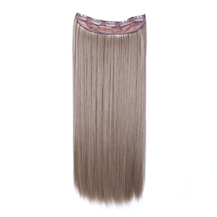 24 inches Ash Brown(#8) One Piece Clip In Synthetic Hair Extensions