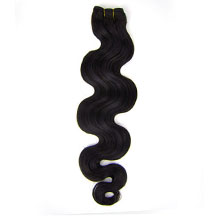 24 inches Natural Black (#1b) Body Wave Indian Remy Hair Wefts