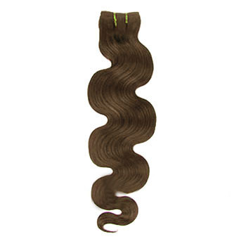 26 inches Light Brown (#6) Body Wave Indian Remy Hair Wefts