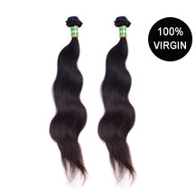 2Pcs/Lot 18 inches Same Length Natural Black (#1b) Body Wave Brazilian Virgin Hair Wefts