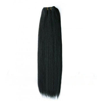 20 inches Jet Black (#1) Straight Indian Remy Hair Wefts