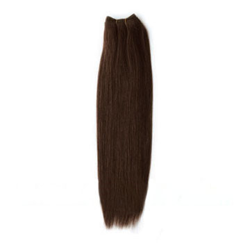 10 inches Medium Brown (#4) Straight Indian Remy Hair Wefts