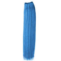 14 inches Blue Straight Indian Remy Hair Wefts