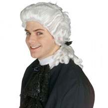 Men's Costume Wig For Party Curly White