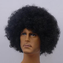 Fashionable Wig For Sports Curly Natural Black