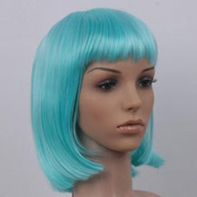 Costume Wig For Party Straight Sky Blue