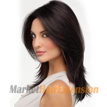 14 inches Human Hair Full Lace Wig Straight Natural Black