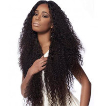 22 inches Human Hair Full Lace Wig Curly Dark Brown