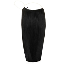 20 inches 50g Human Hair Secret Extensions Jet Black (#1)